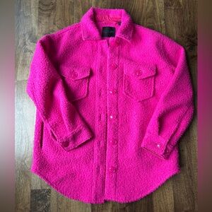 RD Style Pink Fuzzy Shacket